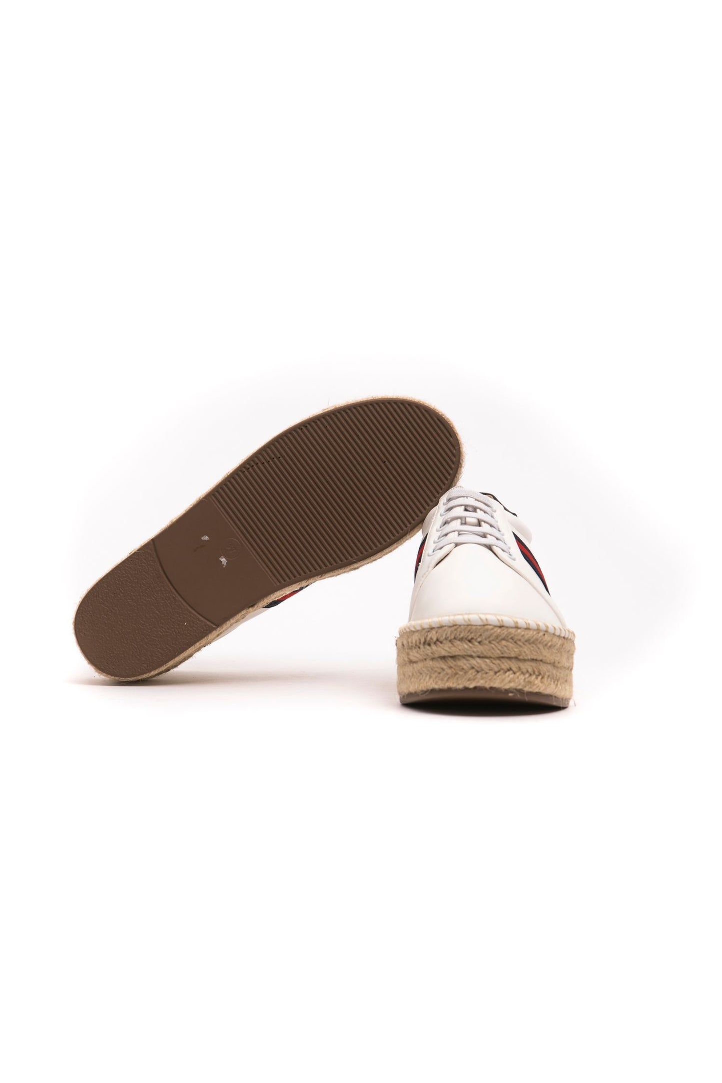 Chic Platform White Sneakers with Lace-Up Detail