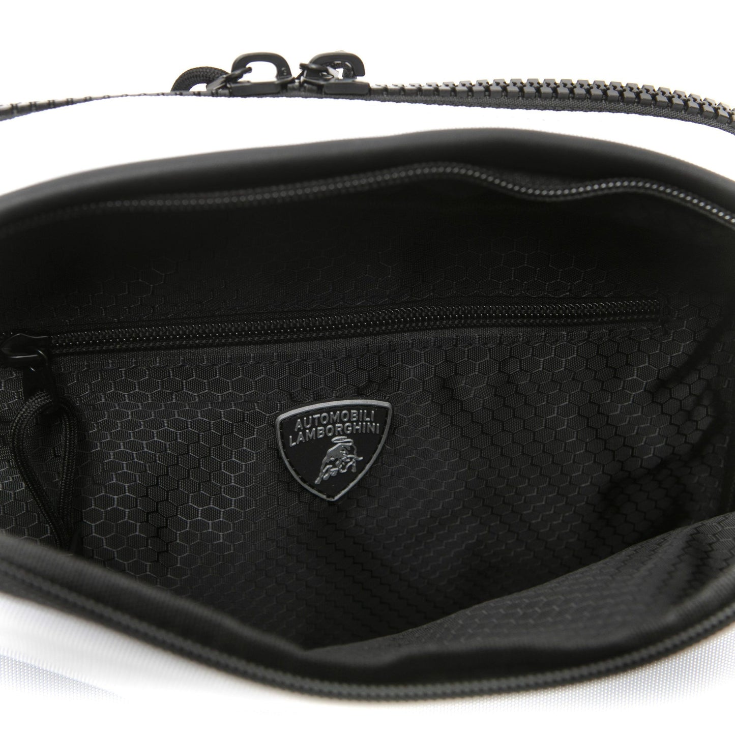Sleek White Two-Compartment Satchel