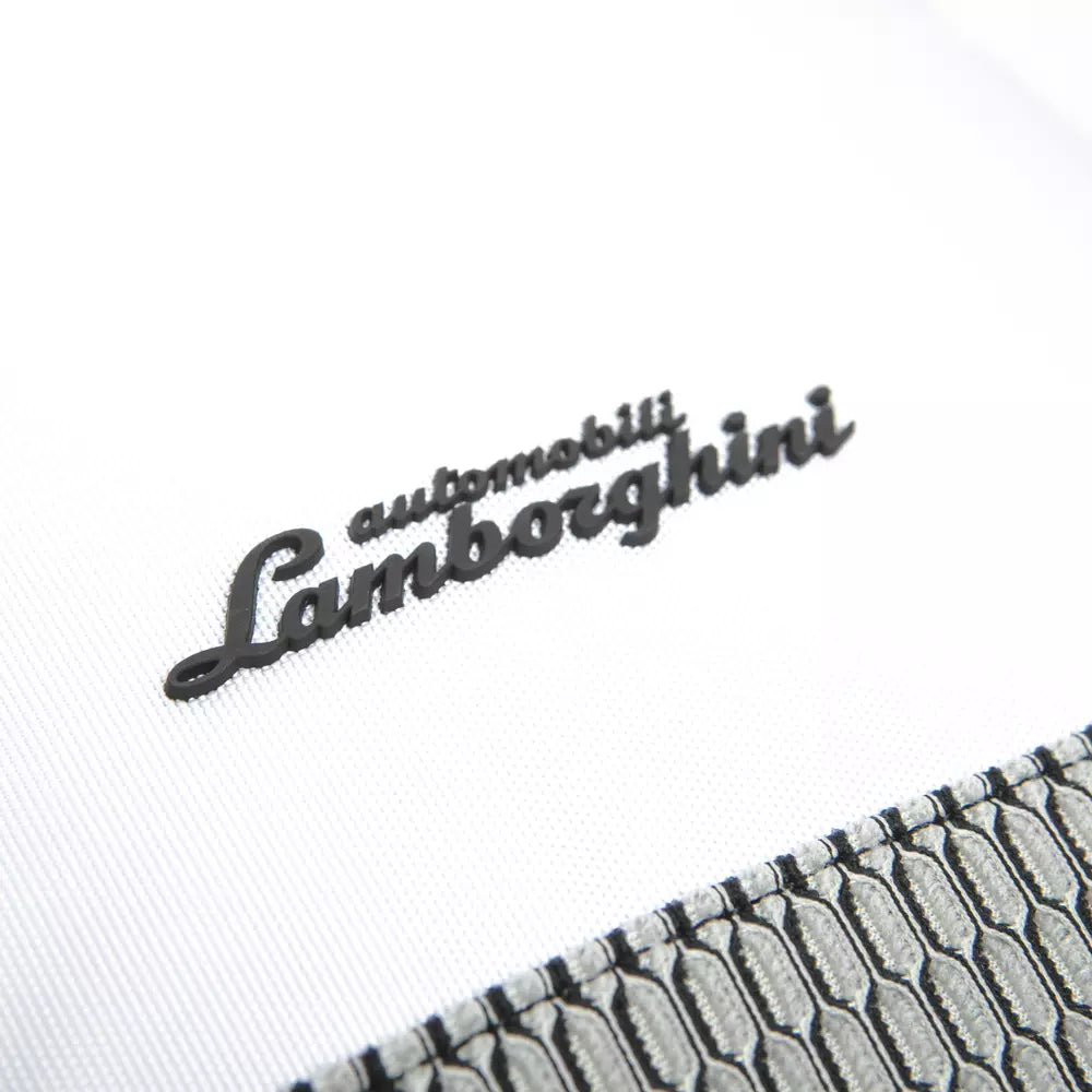 Exquisite White Backpack with Sleek Zip Closure