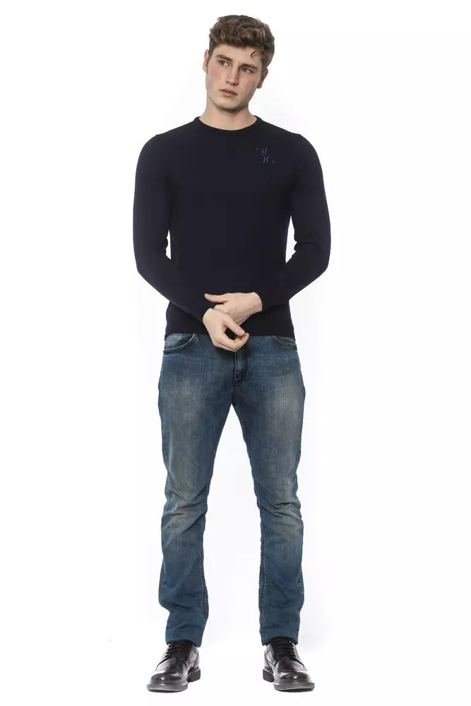 Elegant Merino Wool Crewneck Sweater
