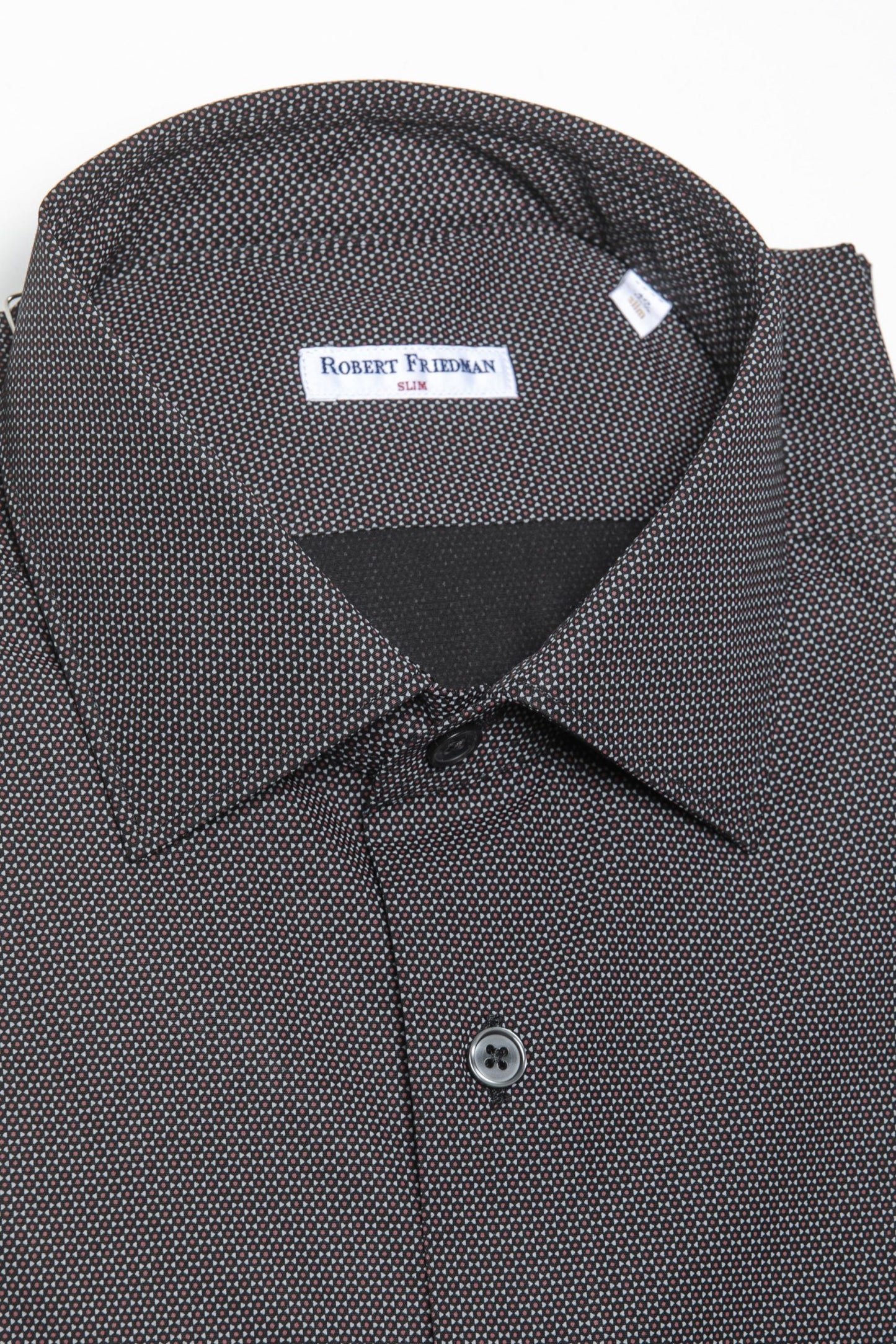 Sleek Black Slim Collar Shirt for the Modern Man