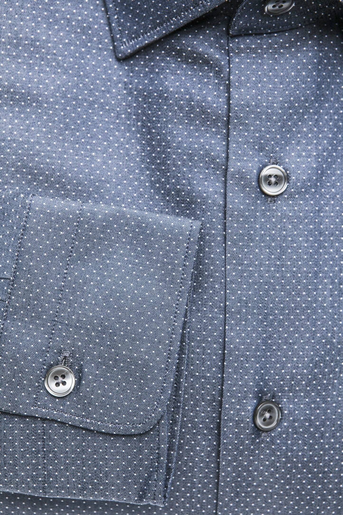 Sleek Medium Slim Collar Shirt in Blue
