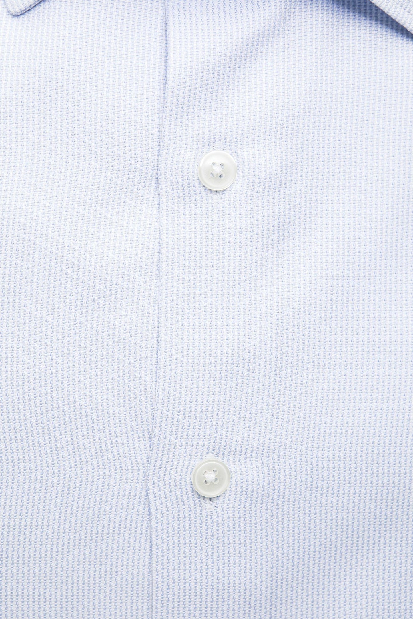 Elegant Light-Blue Cotton Men's Shirt