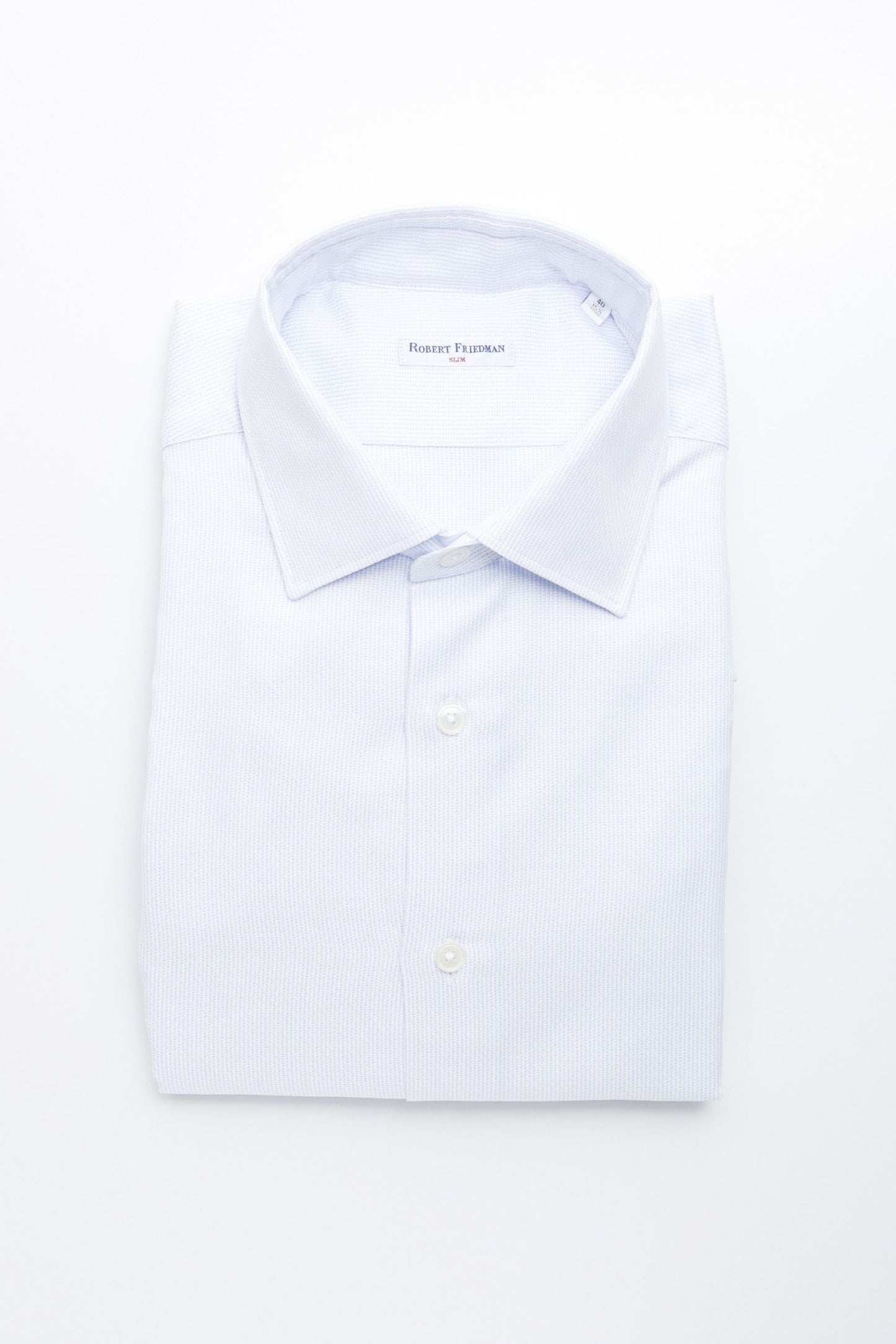 Elegant Light-Blue Cotton Men's Shirt