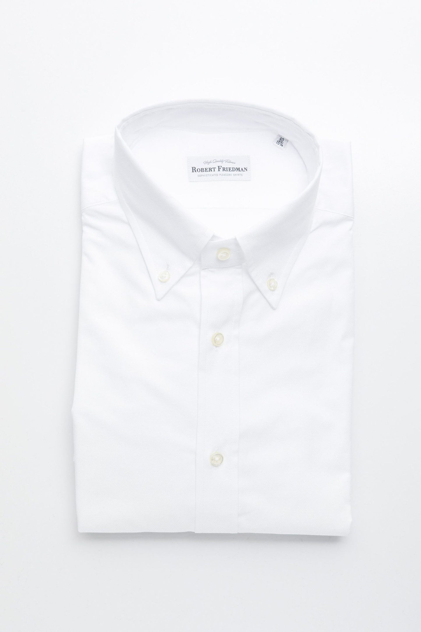Classic White Cotton Button-Down Shirt