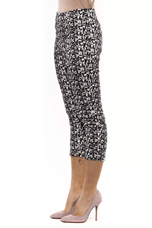 Elegant Blue Stretch Trousers