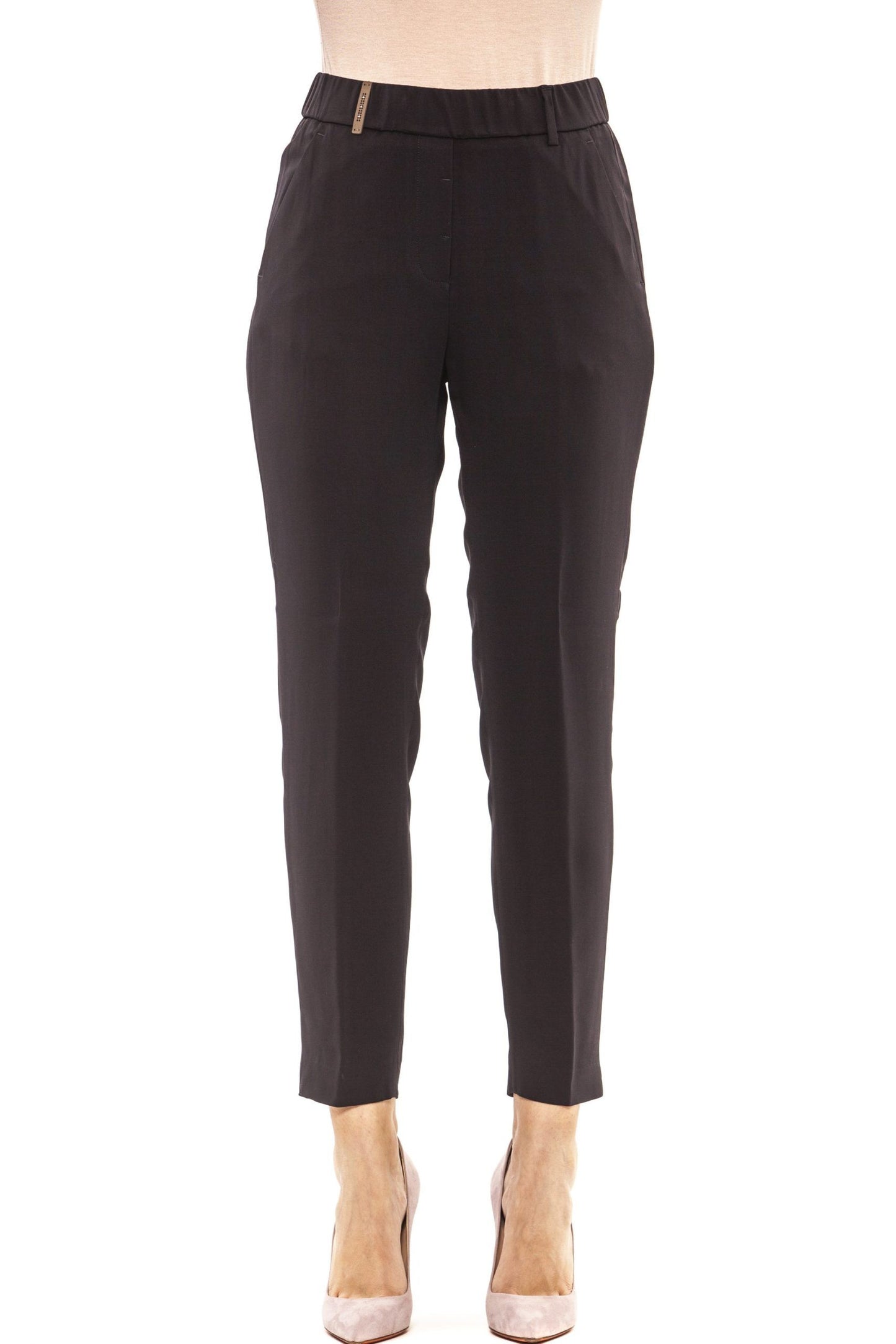 Regular Waist Soft Fit Trousers