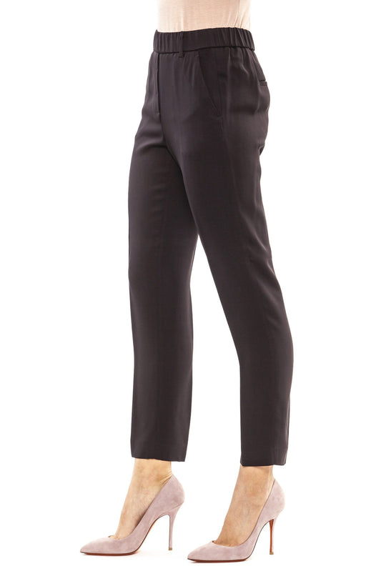 Regular Waist Soft Fit Trousers