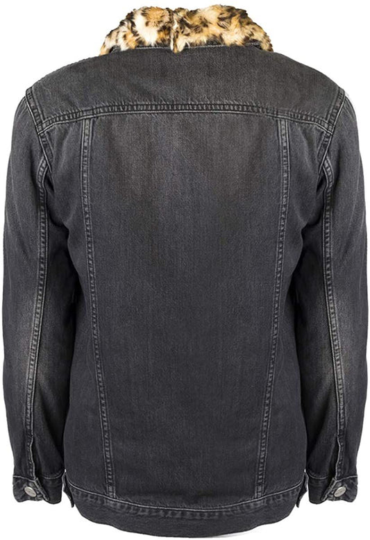 Chic Detachable Lined Denim Jacket