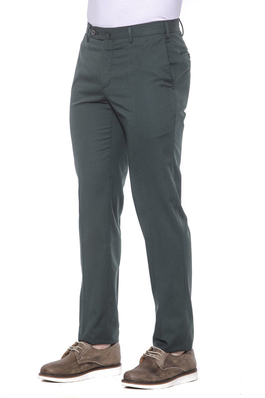 Elegant Green Trousers for the Modern Gentleman