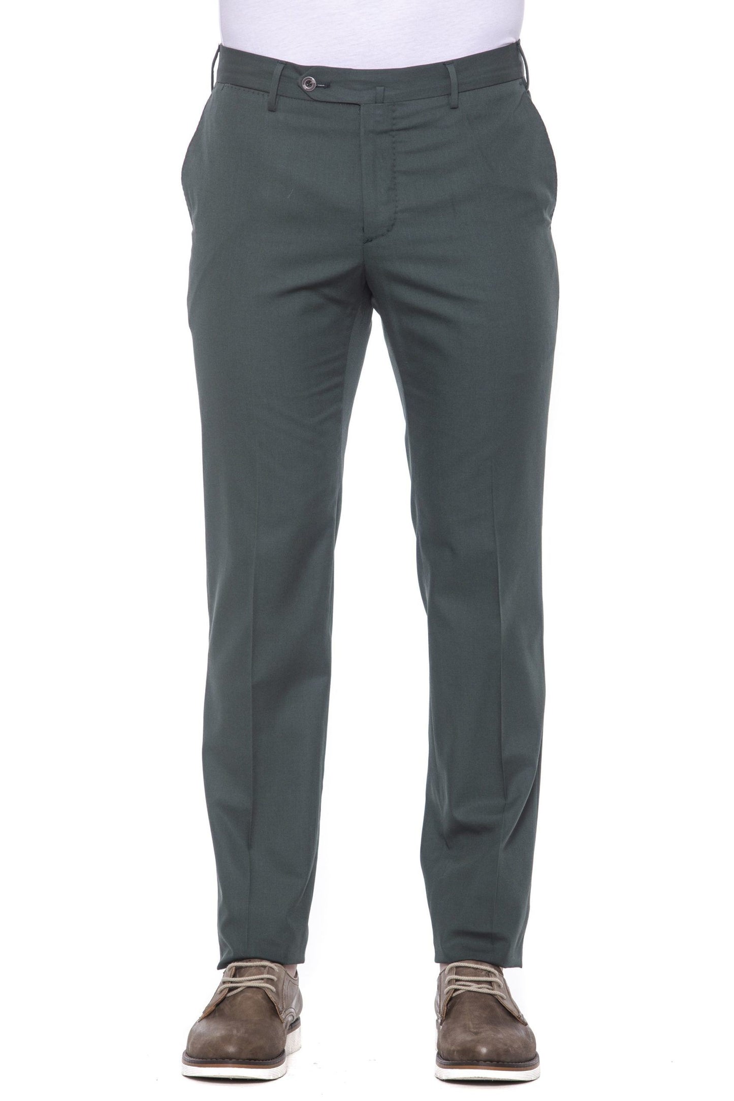 Elegant Green Trousers for the Modern Gentleman