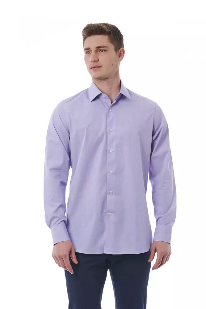 Chic Italian Collar Regular Fit Men's Shirt