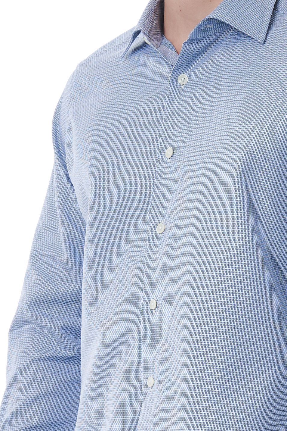Classic Italian Collar Light-Blue Shirt