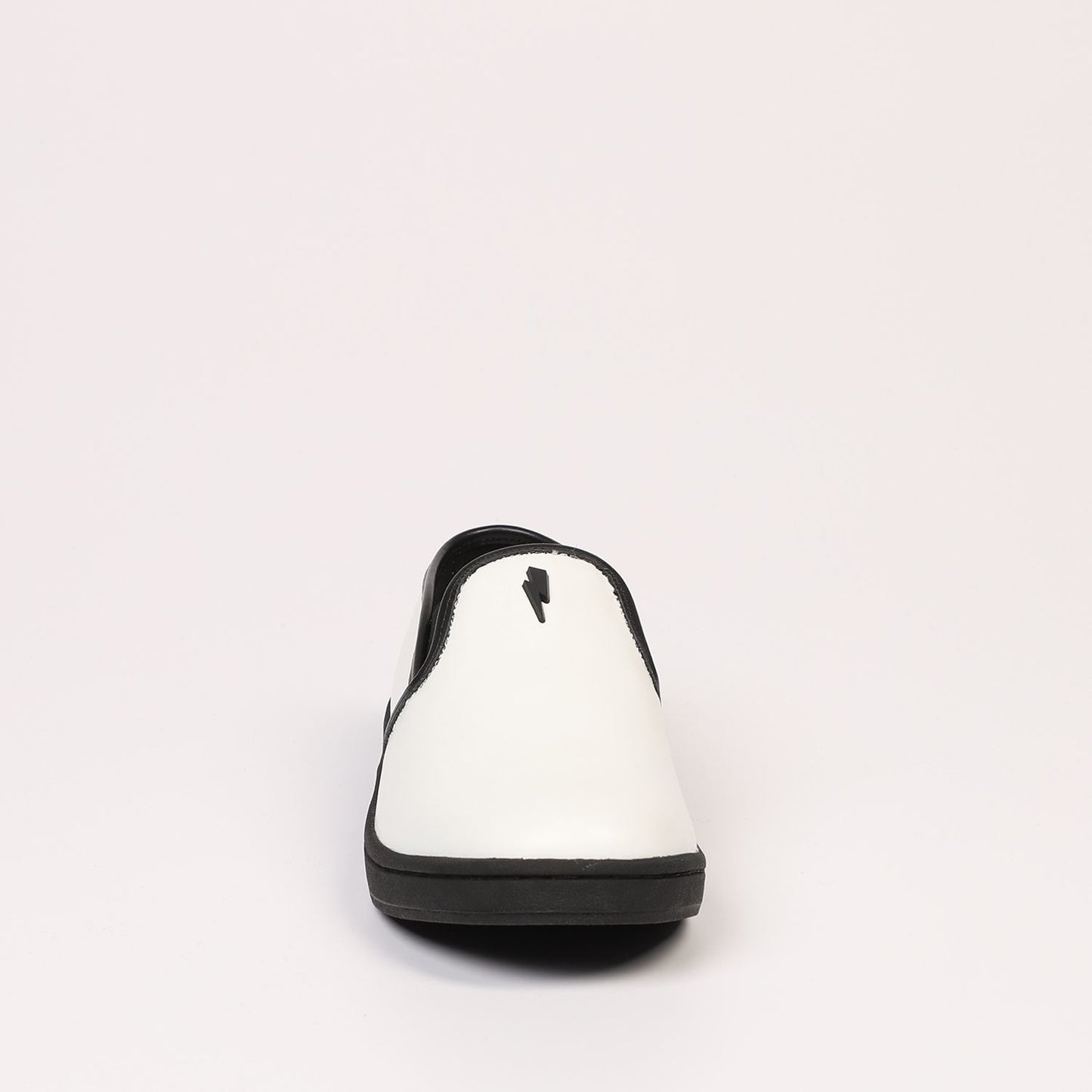 Chic White Textile-Leather Sneakers