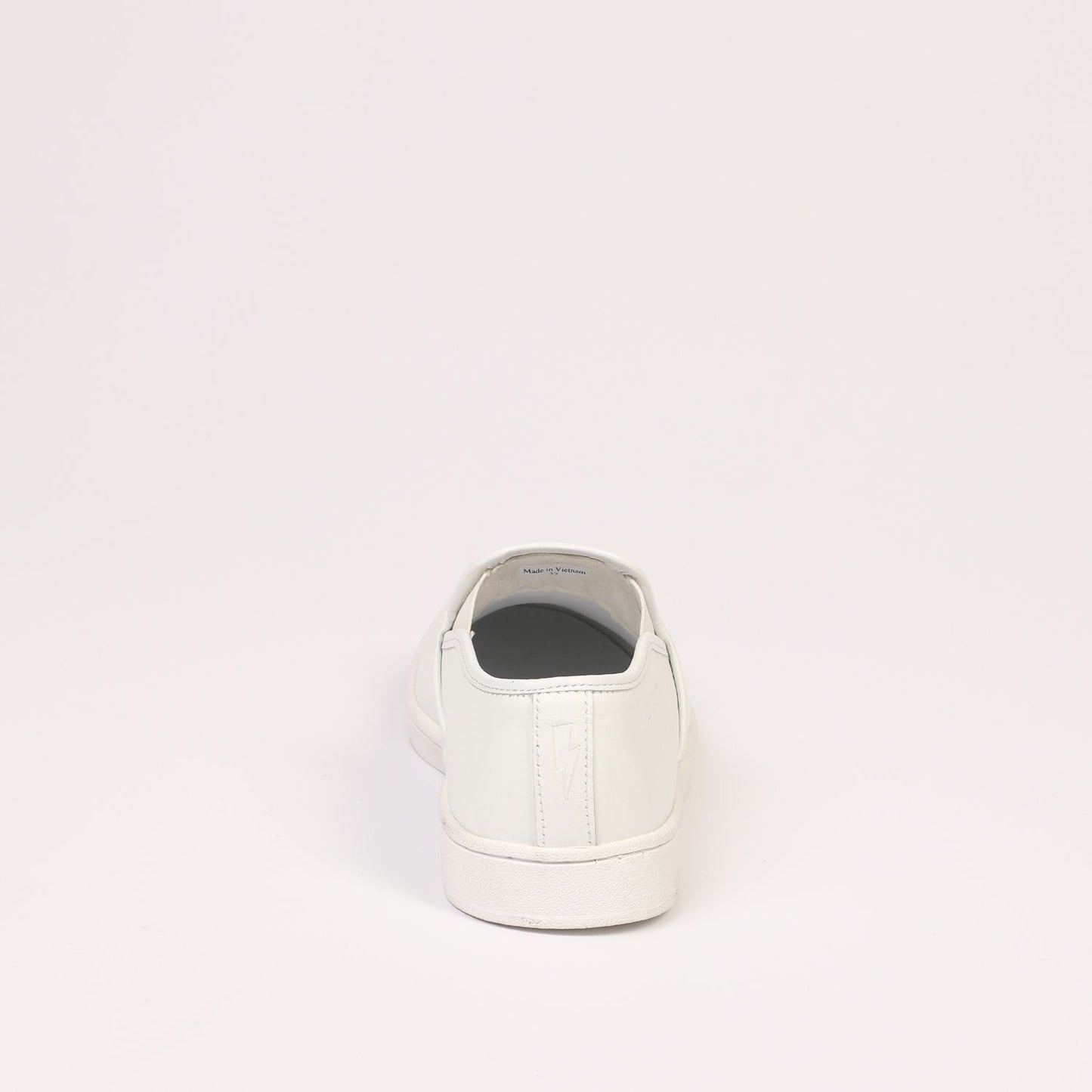 Chic White Slip-On Sneakers with Logo Detail