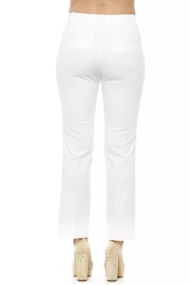 Elegant High-Waist Flared Trousers