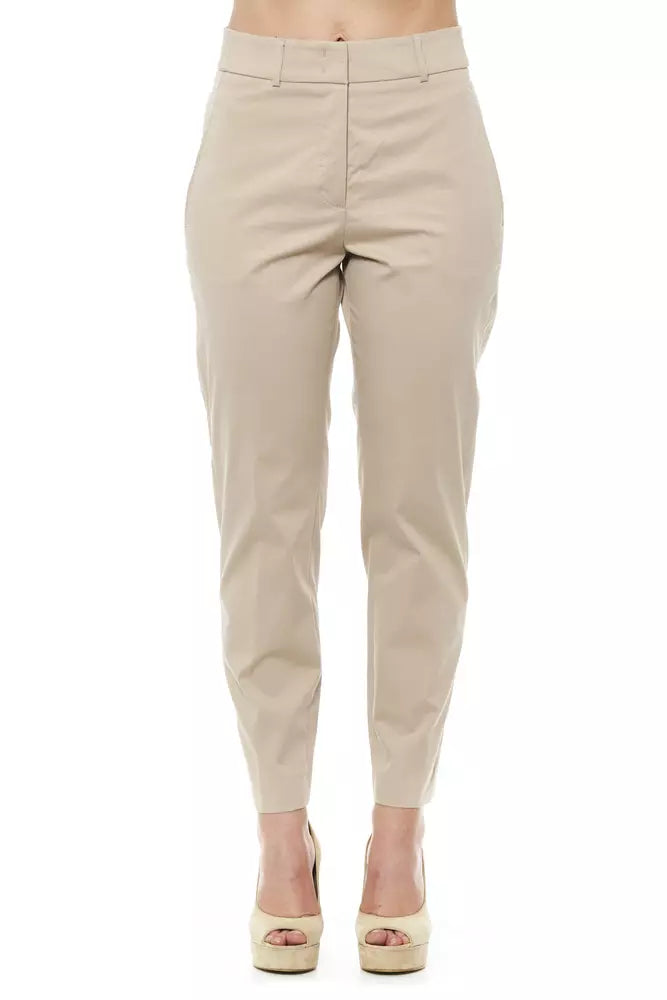 Elegant High-Waist Tailored Trousers