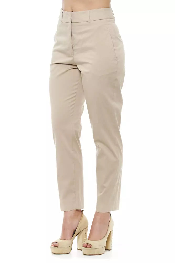 Elegant High-Waist Tailored Trousers