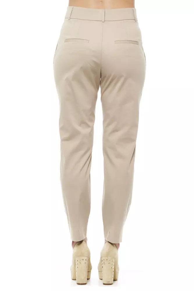 Elegant High-Waist Tailored Trousers