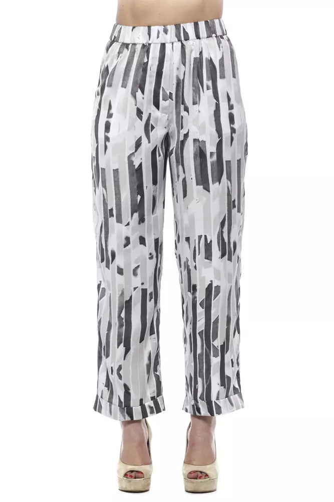 Elegant Beige Palazzo Trousers