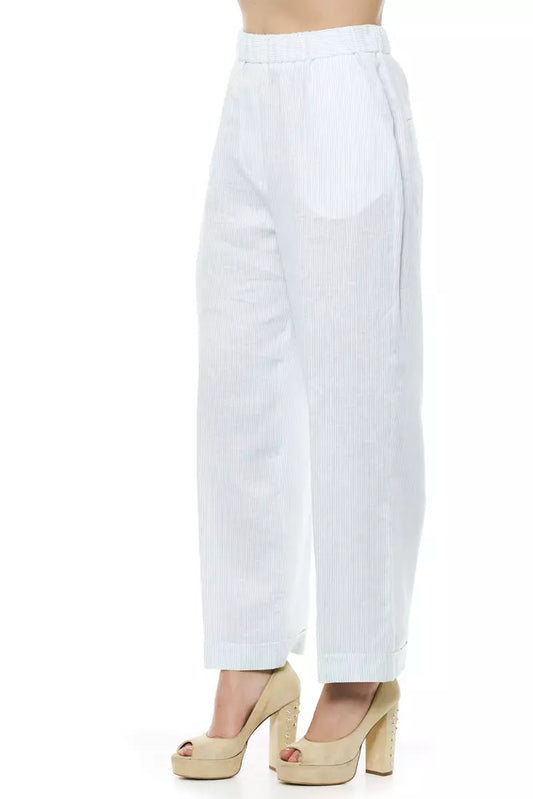 Elegant Wide Leg Palazzo Pants in Sumptuous Green