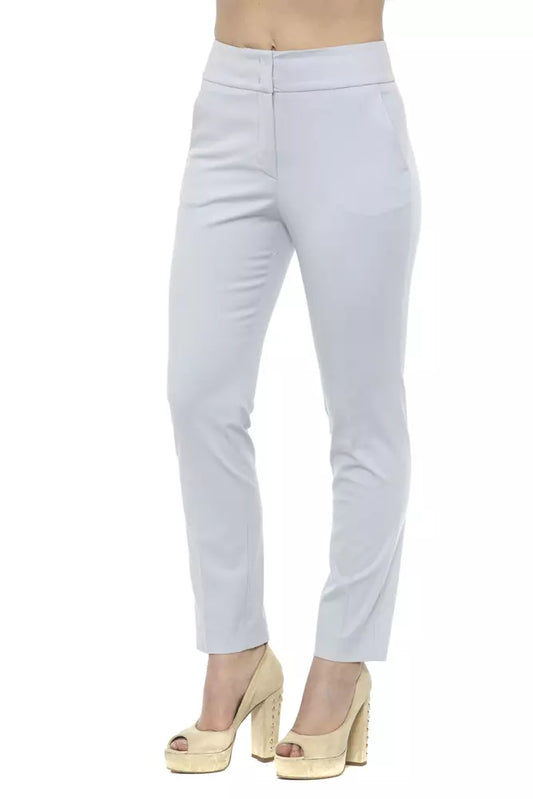Elegant High-Waist Cigarette Trousers