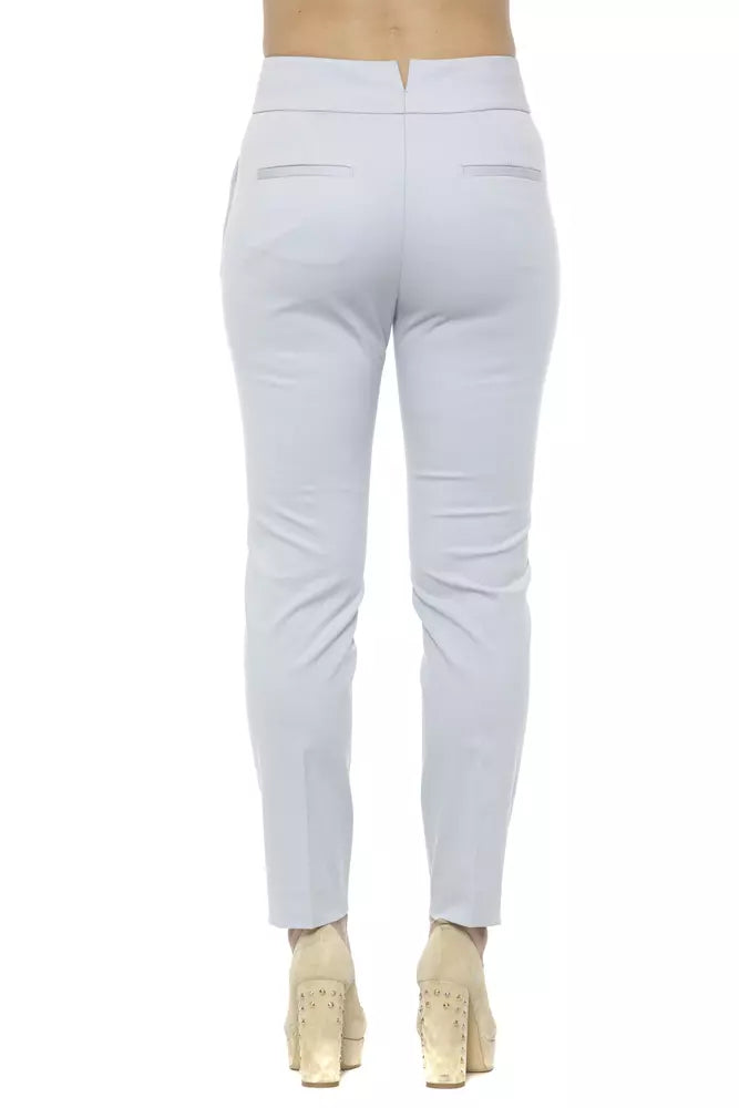 Elegant High-Waist Cigarette Trousers