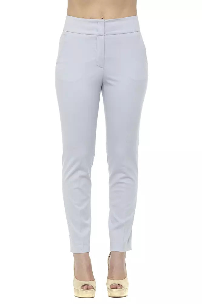 Elegant High-Waist Cigarette Trousers