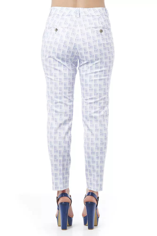 Elegant Geometric Stretch Pants