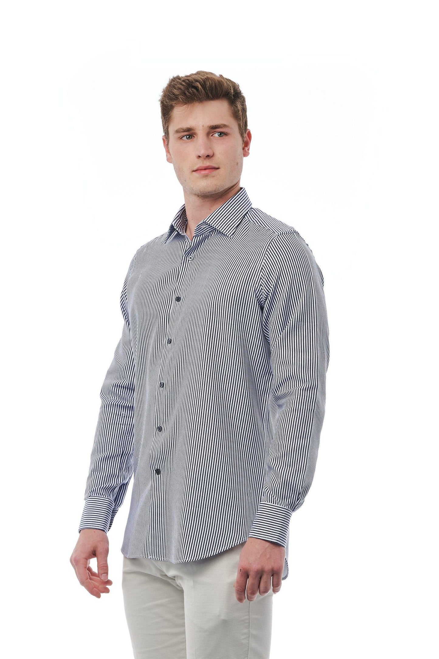 Black and White Checkerboard Luxury Shirt