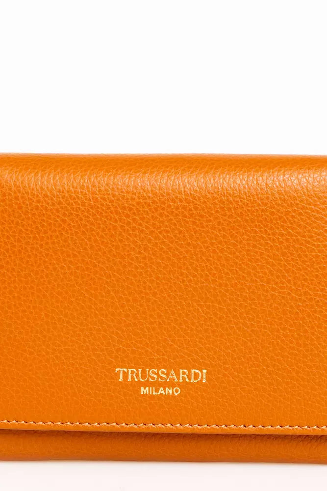 Elegant Beige Leather Mini Wallet