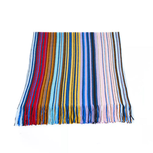 Geometric Pattern Luxury Fringed Scarf