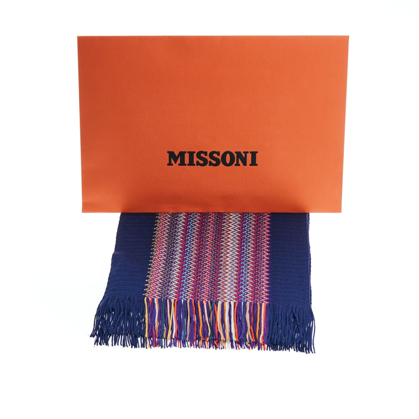Geometric Pattern Luxe Fringe Scarf
