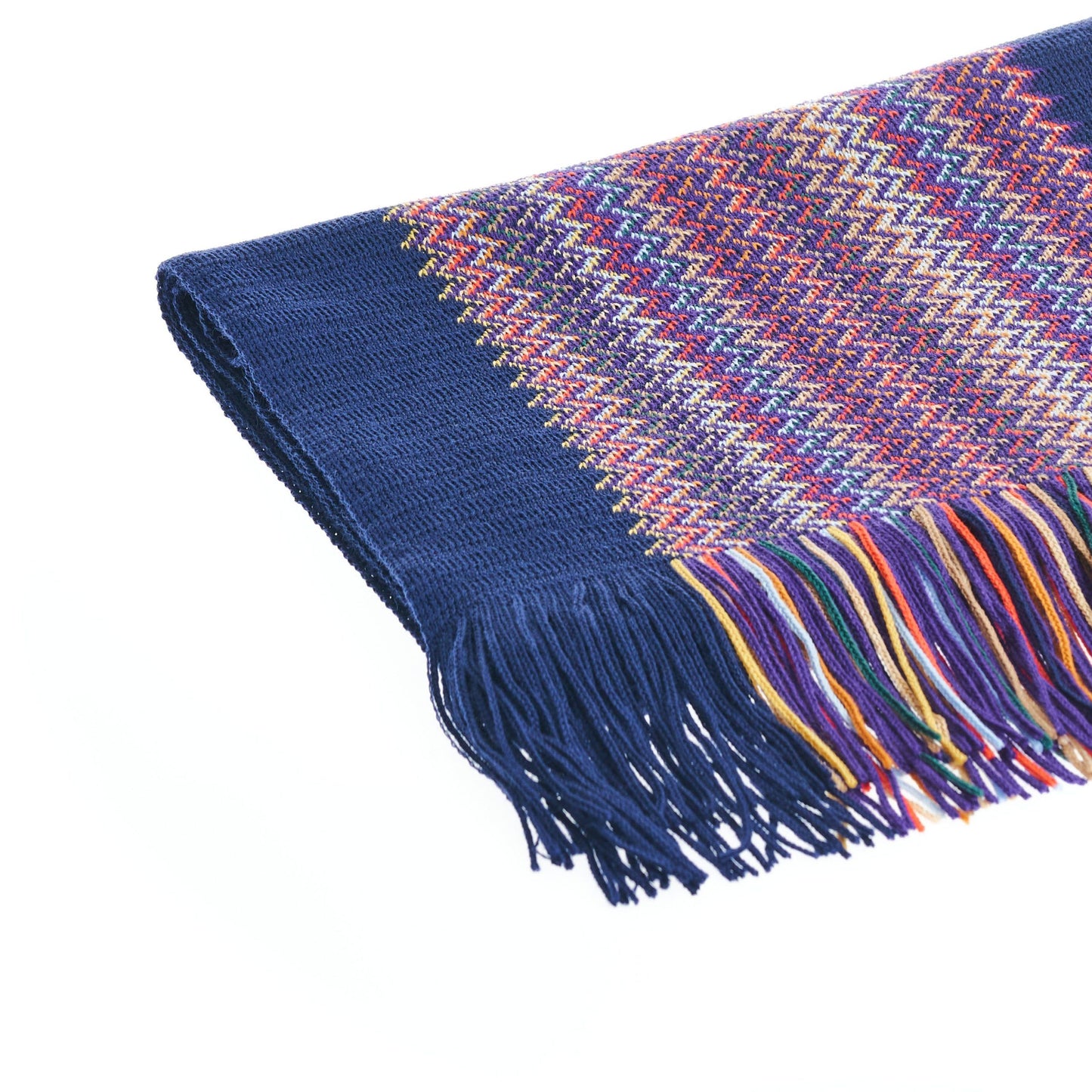 Geometric Pattern Luxe Fringe Scarf