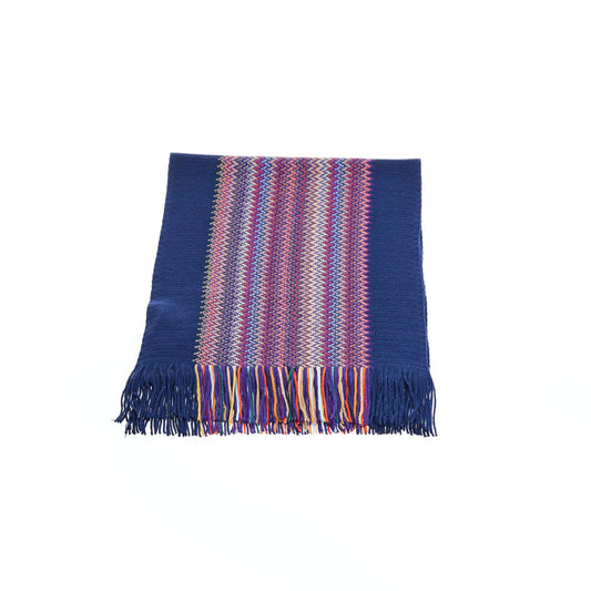 Geometric Pattern Luxe Fringe Scarf