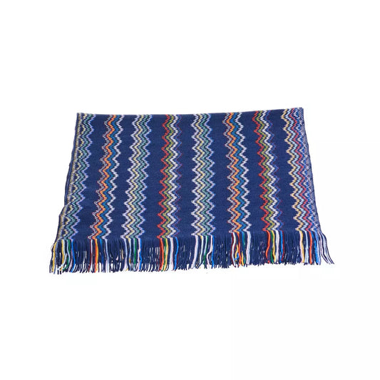 Geometric Fringe Scarf in Vibrant Hues