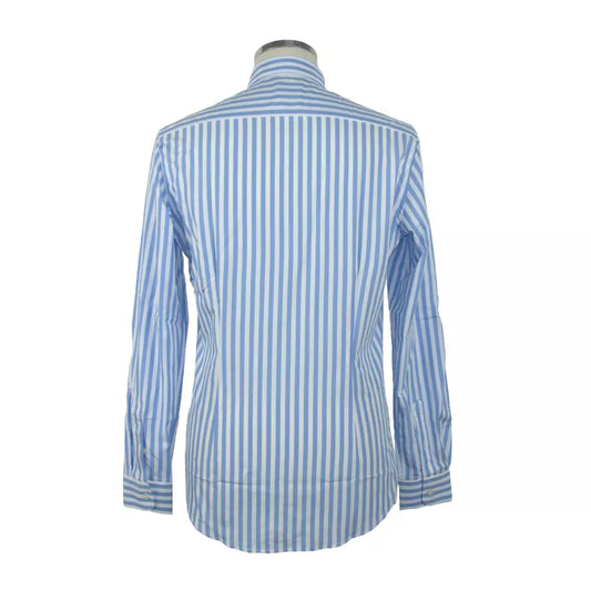 Elegant Light Blue Long Sleeve Shirt