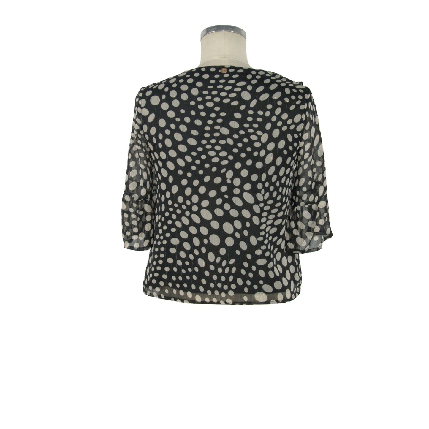 Elegant Cross Neck Bell Sleeve Blouse