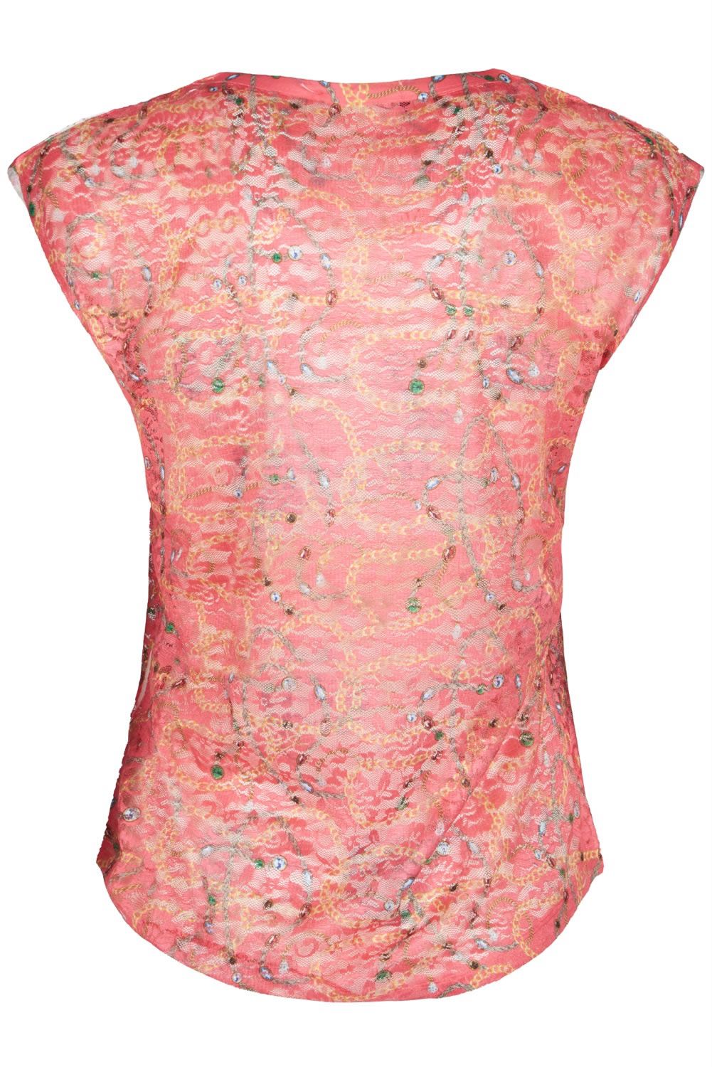 Chic Coral Sleeveless Women's T-Shirt