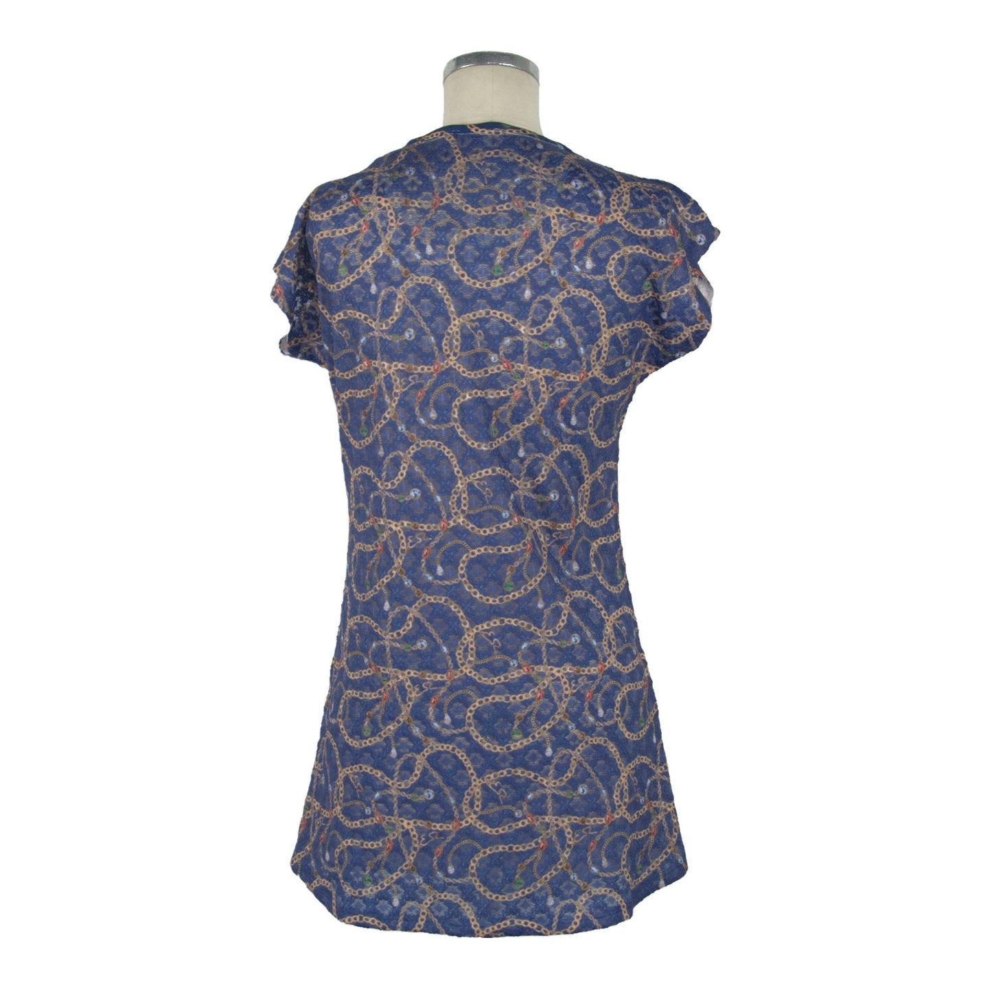 Enchanting Blue Sublimation Print Dress