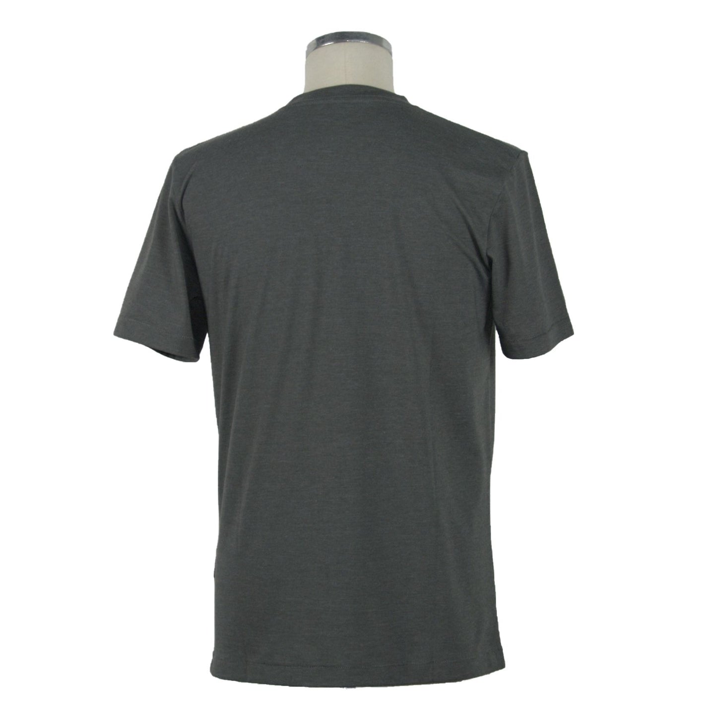 Reggie Crew Neck Logo Tee in Gray