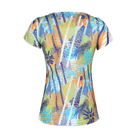 Vibrant Printed Women's Polyester T-Shirt