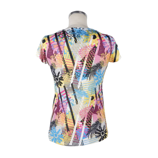 Vibrant Printed Women's Polyester Tee