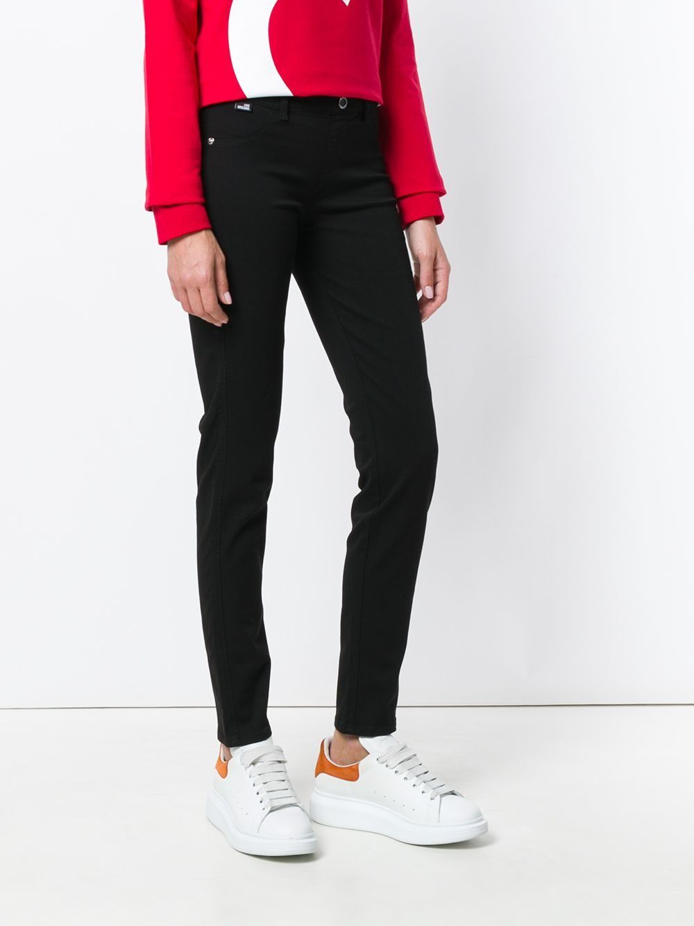 Elegant Black Slim-Fit Trousers