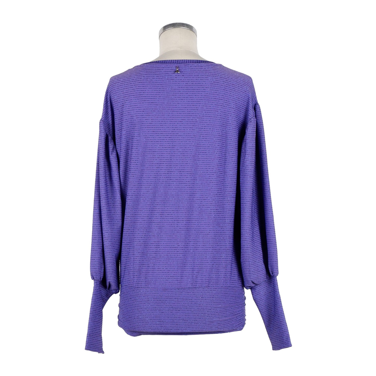 Chic Purple Metallic Cardigan for Women