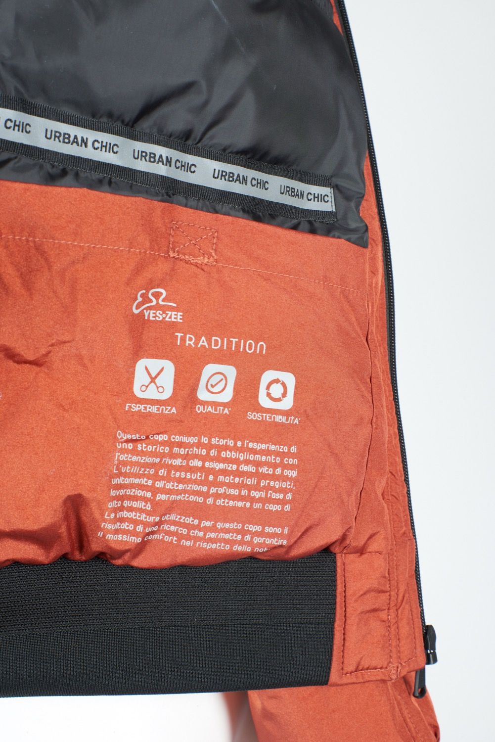 Vibrant Orange Hooded Men's Nylon Jacket