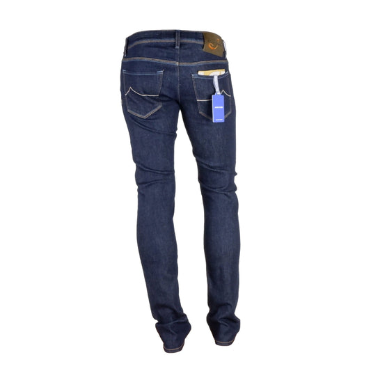 Nick Dark Denim Tailored Jeans with Handkerchief