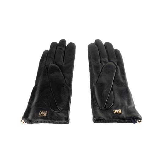 Elegant Black Lamb Leather Gloves