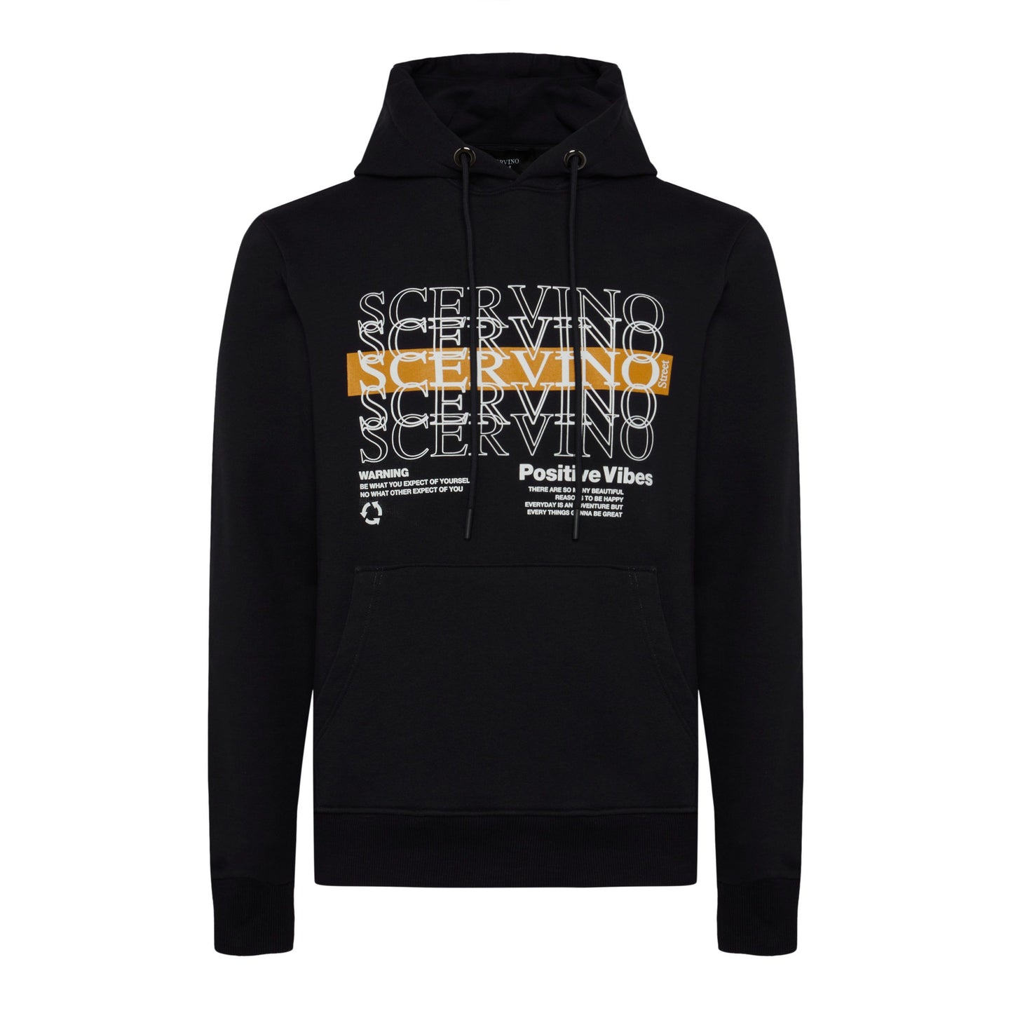 Chic Hooded Cotton Jacket - Timeless Black Elegance