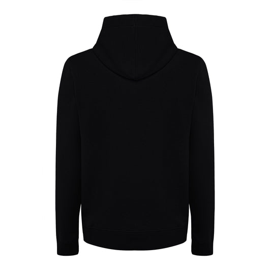 Chic Hooded Cotton Jacket - Timeless Black Elegance